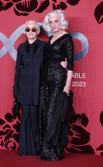 Chiara Boni and Drusilla Foer at Sustainable Fashion Awards 2023