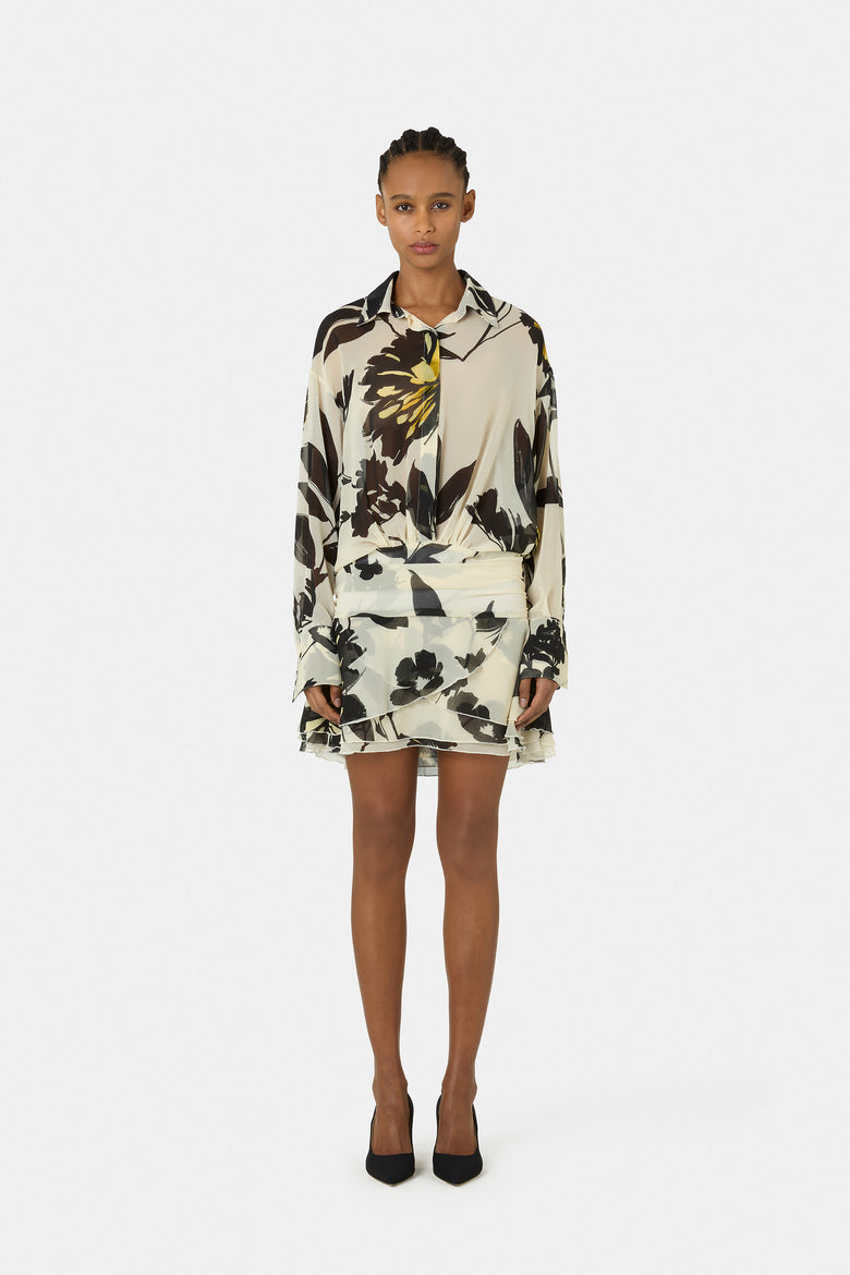 Abito Esdra In Georgette Stampato   1