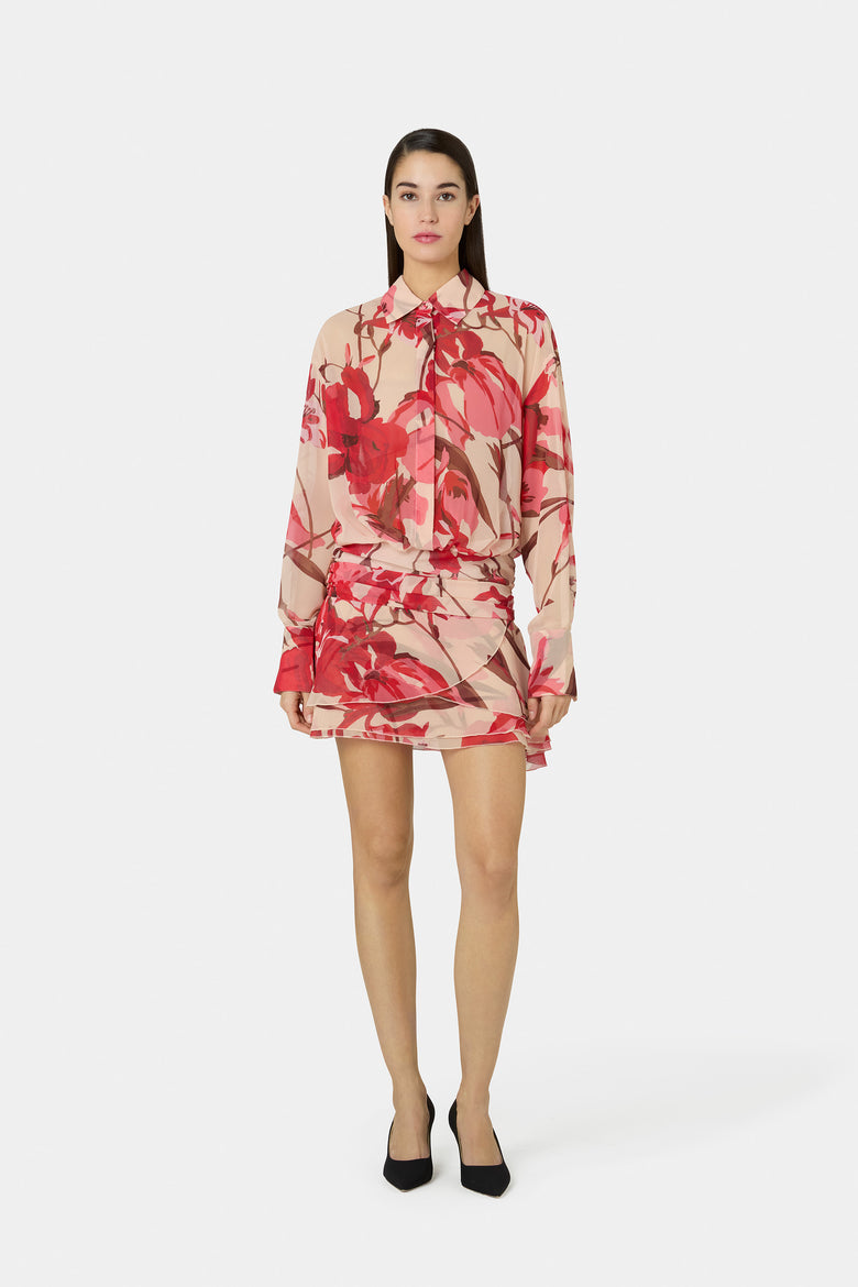 Esdra Printed Georgette Dress   1