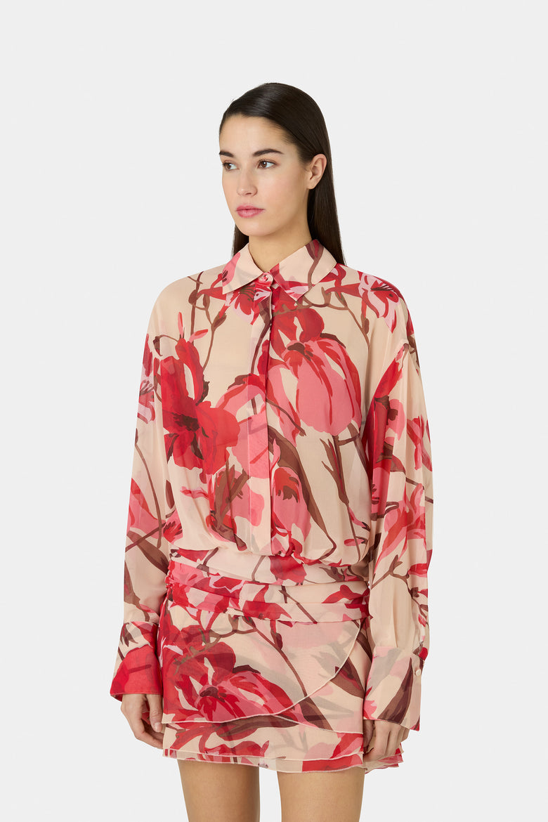 Esdra Printed Georgette Dress   5