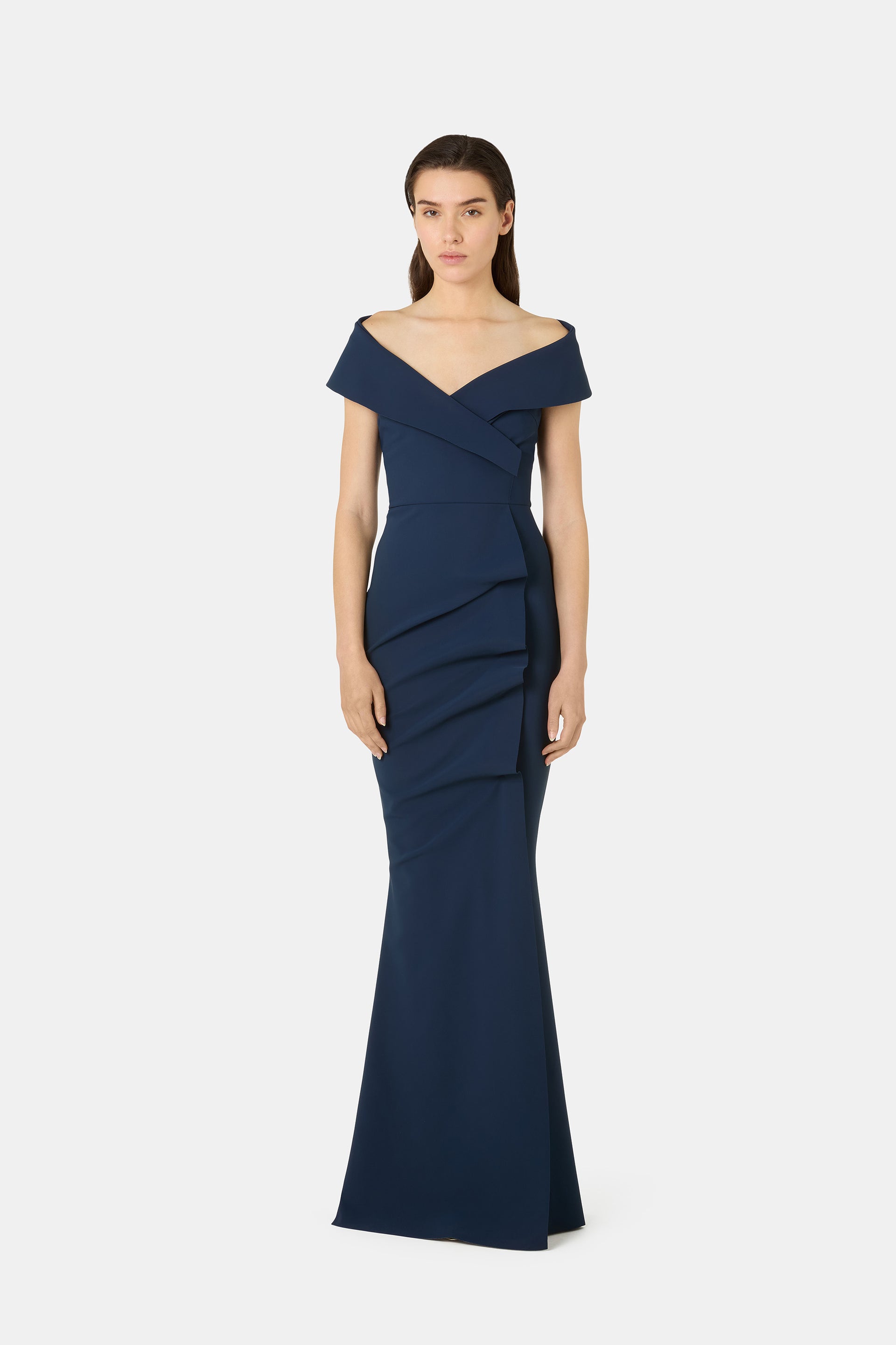 chiara boni la petite robe blue dress Chiara Boni La Petite Robe Mu BIC Dress in Rich Blue and White, Size 40/42/46