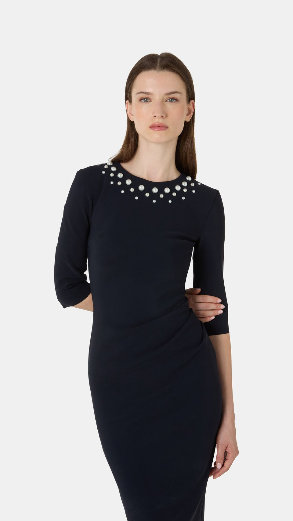 chiara boni midi dress Ittig Ruffle Bodycon Midi Dress