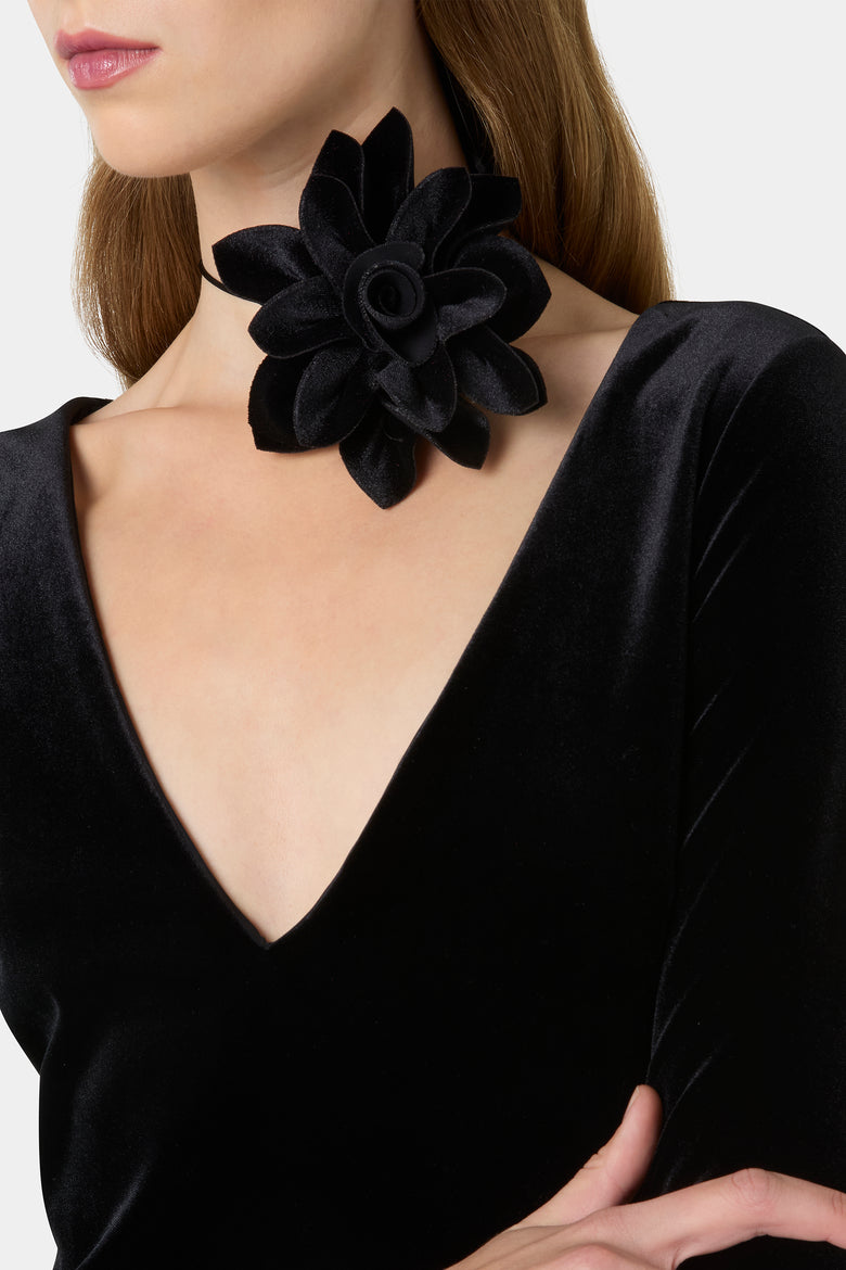 Velvet Flower Brooch   3