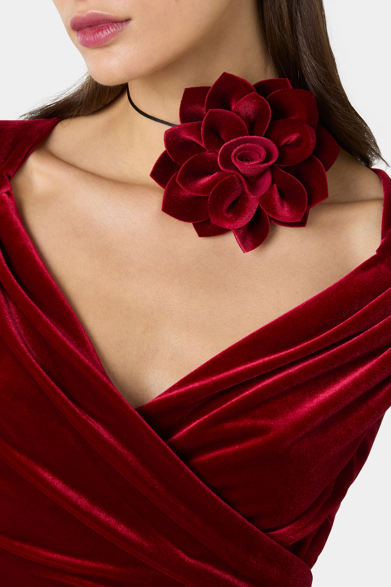 Velvet Flower Brooch   3