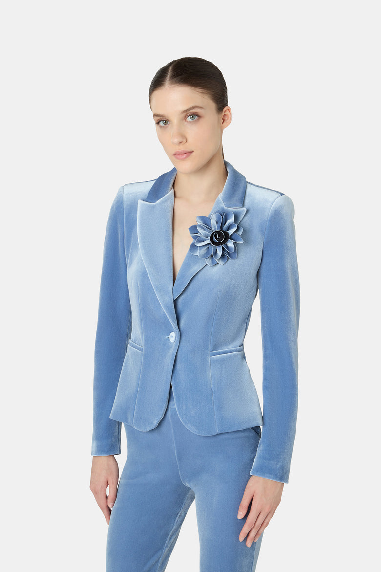 Velvet Flower Brooch   1