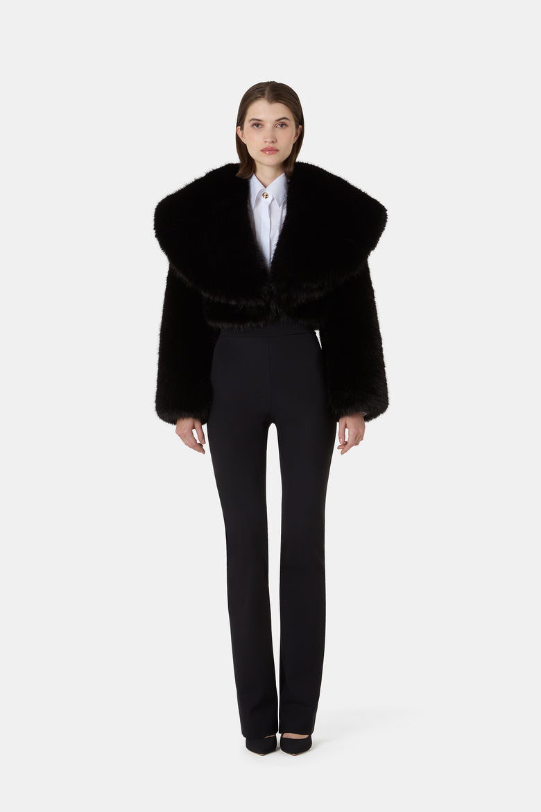 Sybe Faux Fur Cropped Jacket   1