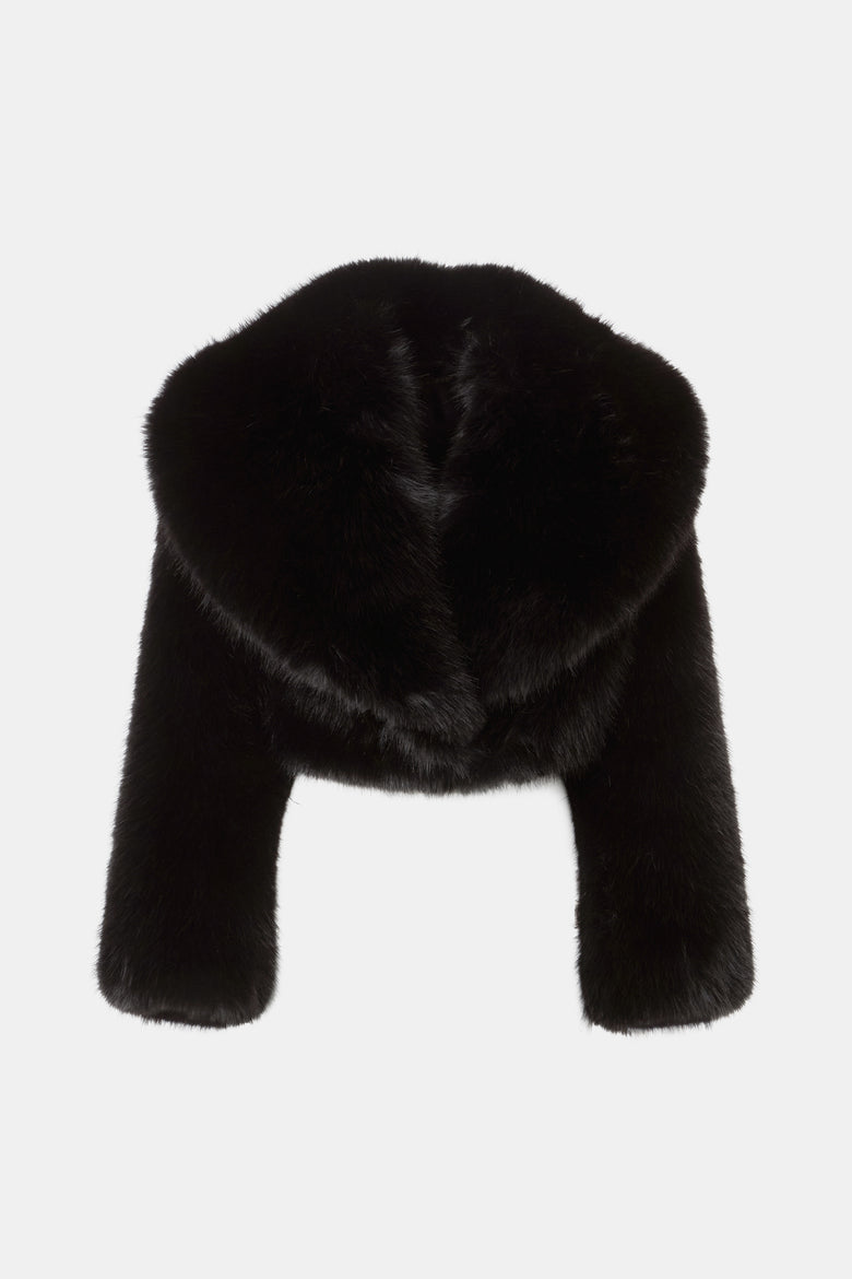 Sybe Faux Fur Cropped Jacket   1