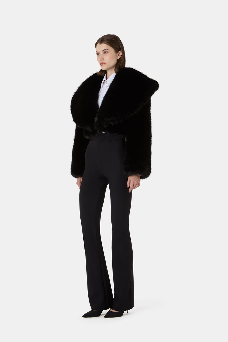 Sybe Faux Fur Cropped Jacket   3