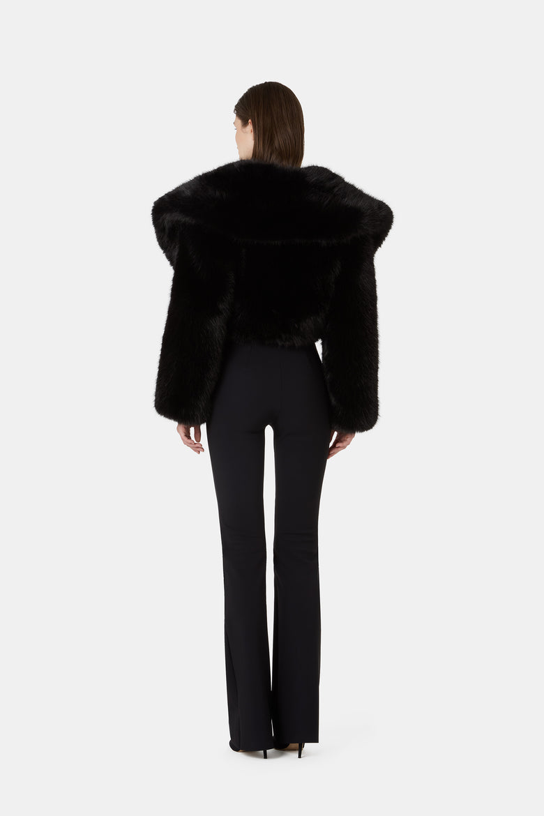 Sybe Faux Fur Cropped Jacket   4