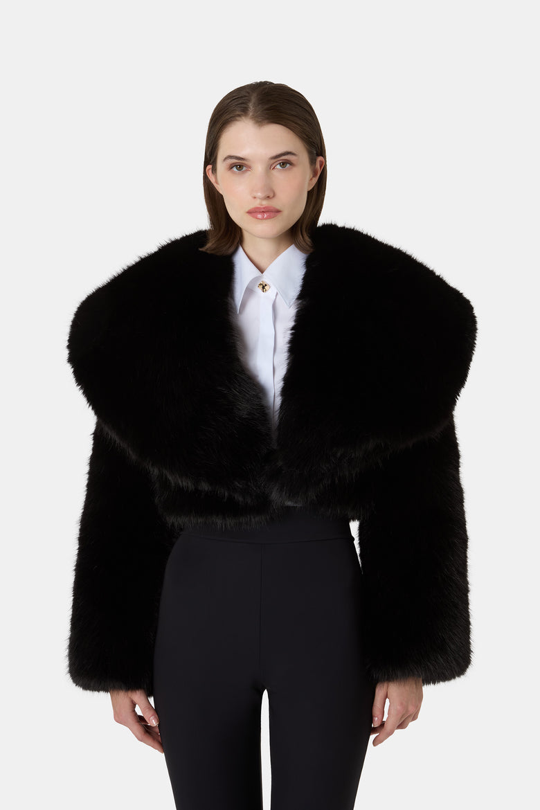 Sybe Faux Fur Cropped Jacket   5