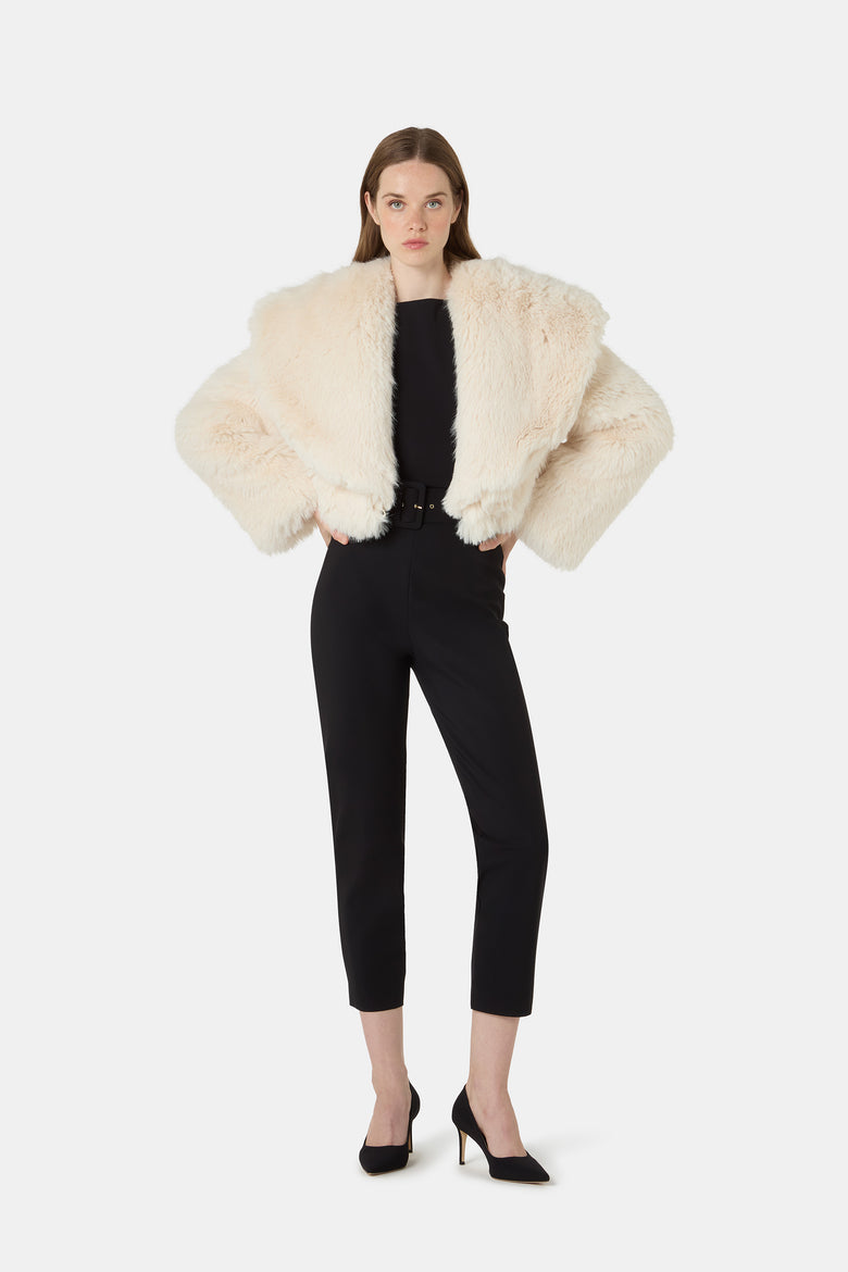 Sybe Faux Fur Cropped Jacket   1