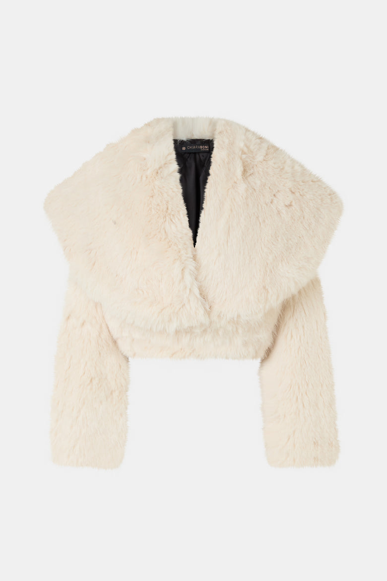 Sybe Faux Fur Cropped Jacket   1