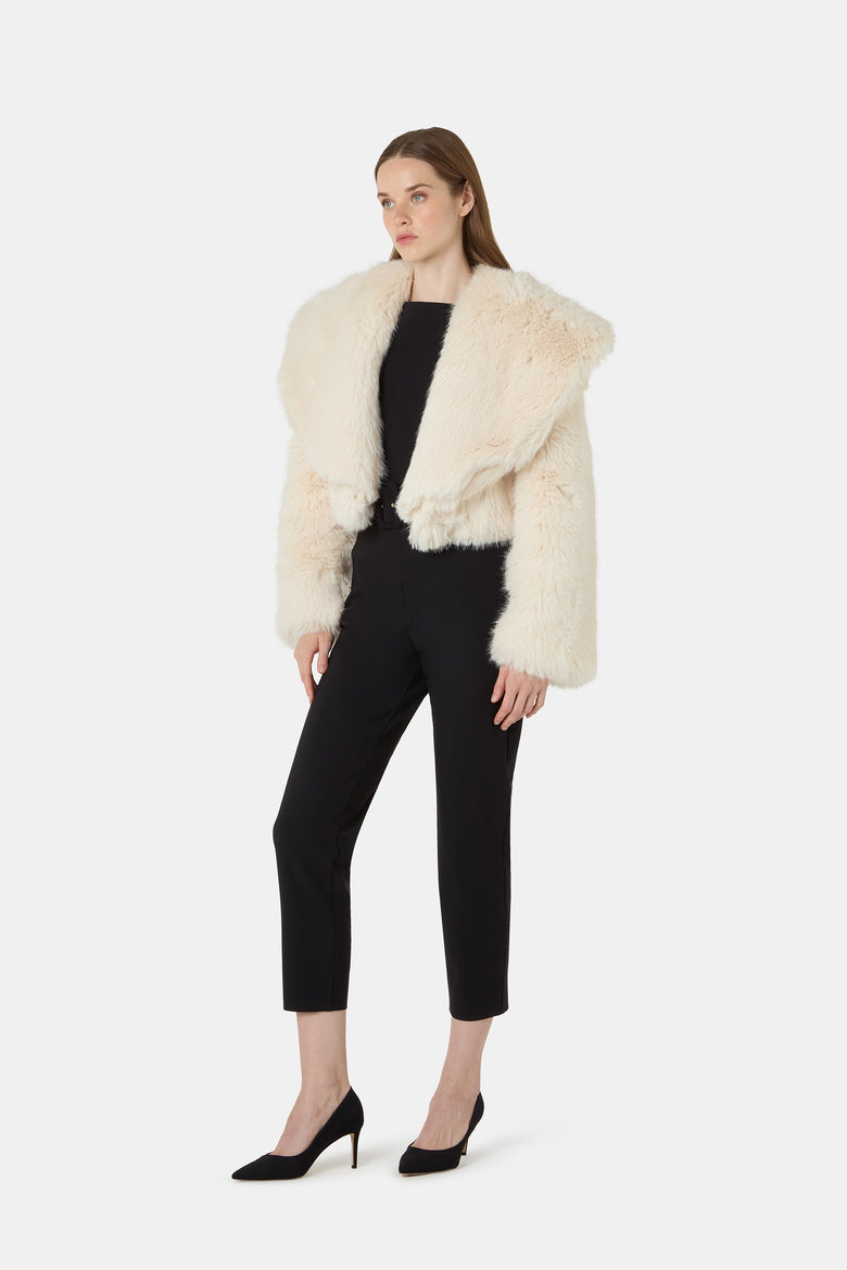 Sybe Faux Fur Cropped Jacket   3