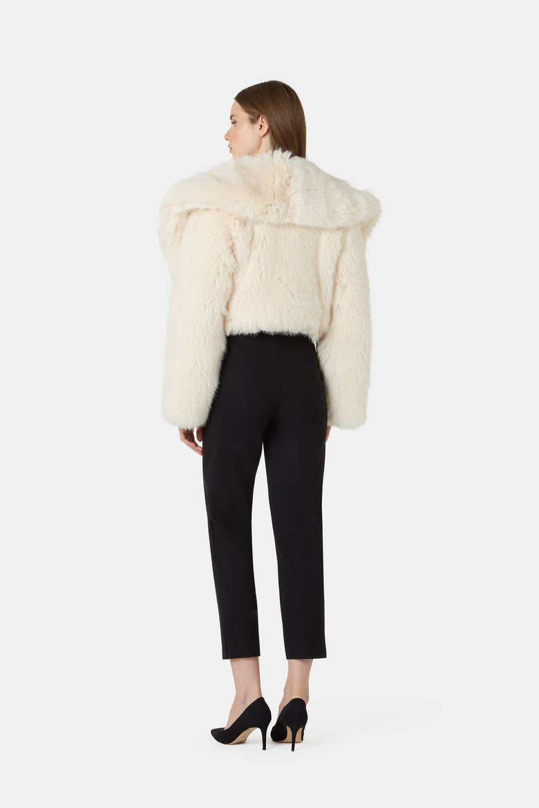 Sybe Faux Fur Cropped Jacket   4