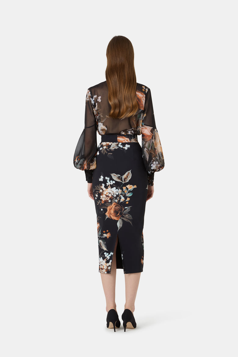 Camicia Noil In Georgette Stampata   4