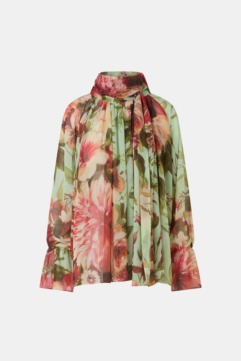Camicia Slawa In Georgette Stampata   1