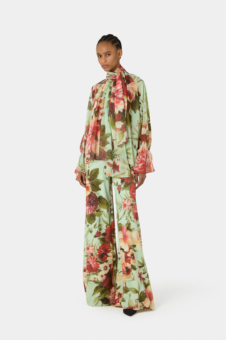 Camicia Slawa In Georgette Stampata   3
