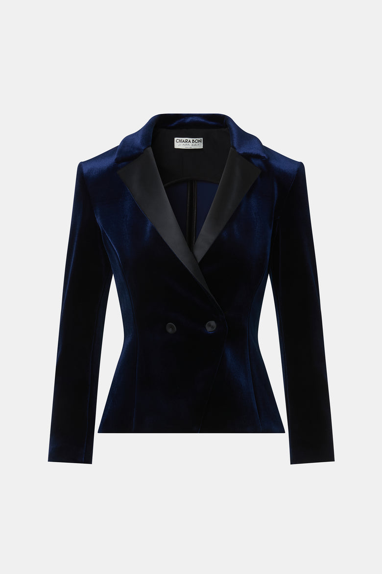 Paolao Velvet And Satin Jacket   1