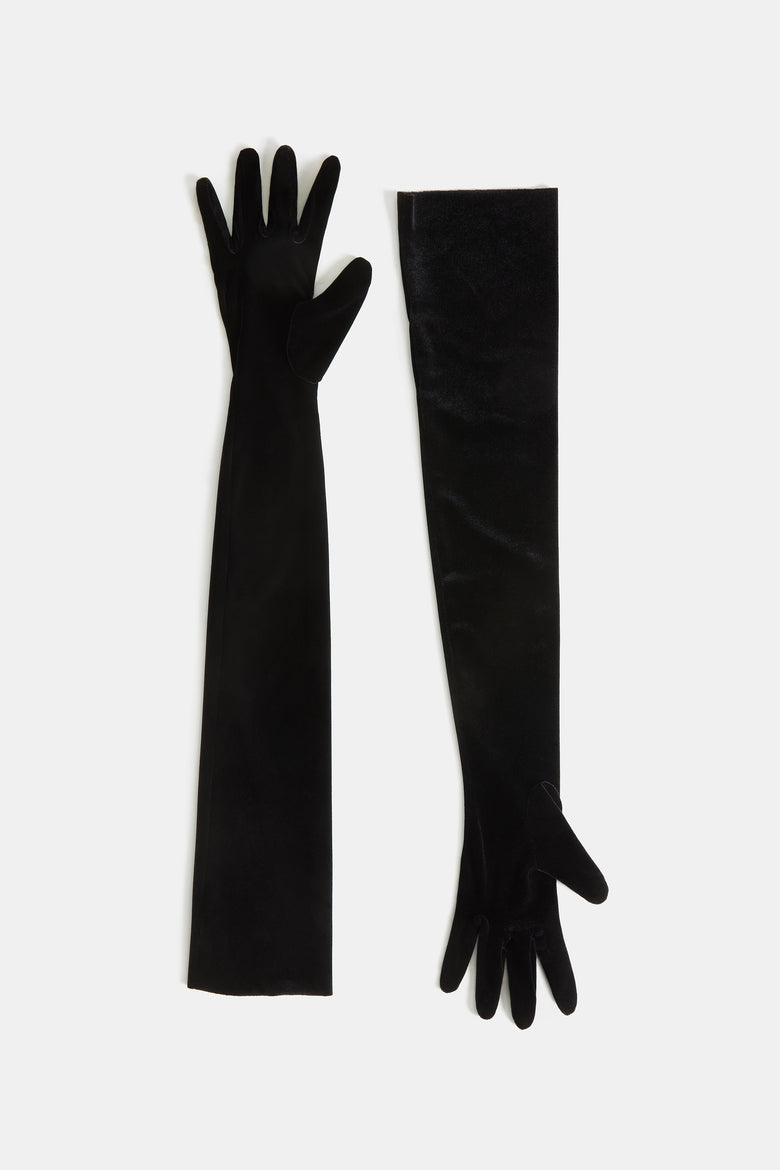 Long Velvet Gloves   1