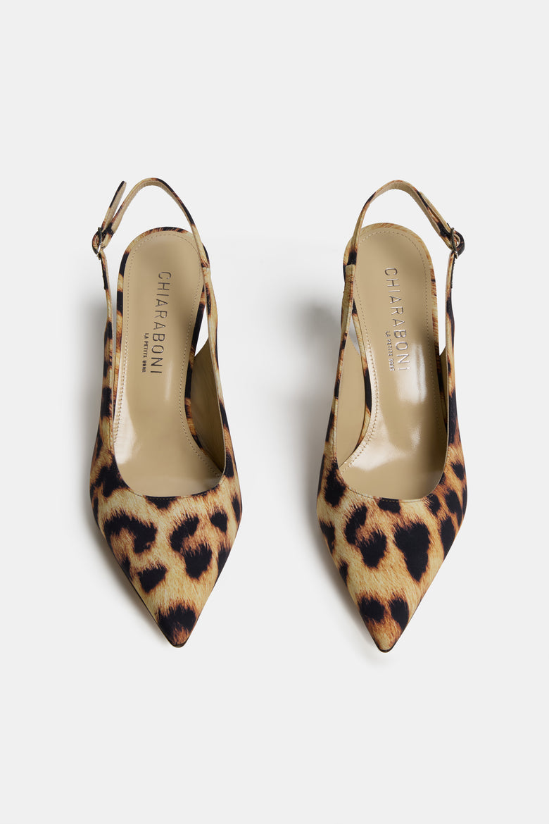 Slingback In Jersey Stampato   1