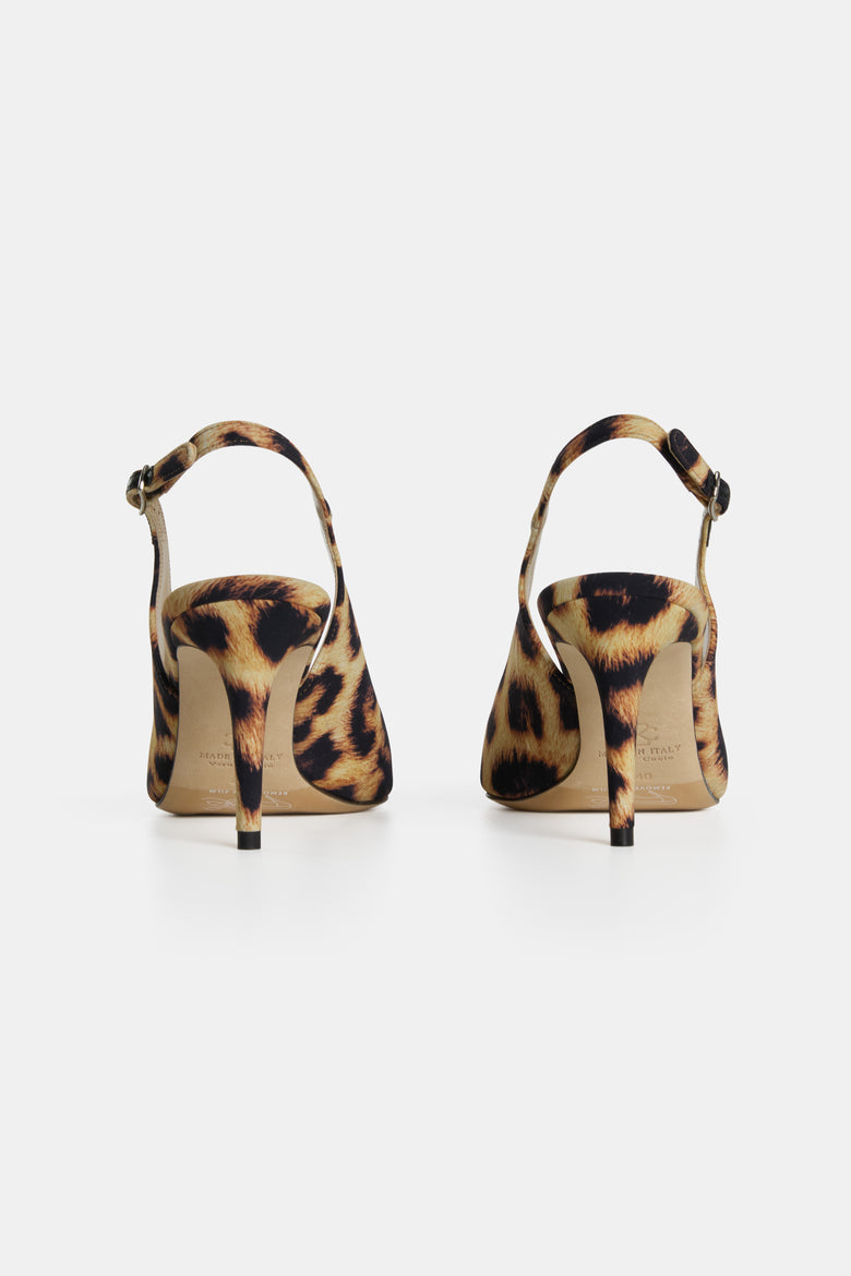Slingback In Jersey Stampato   3