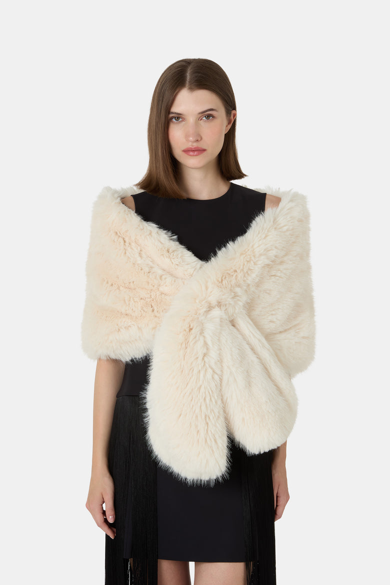 Faux Fur Elza Stole   1
