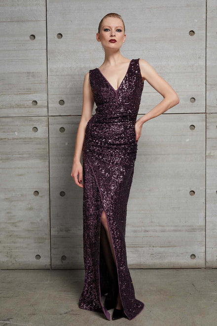 CHO SEQUINED GOWN